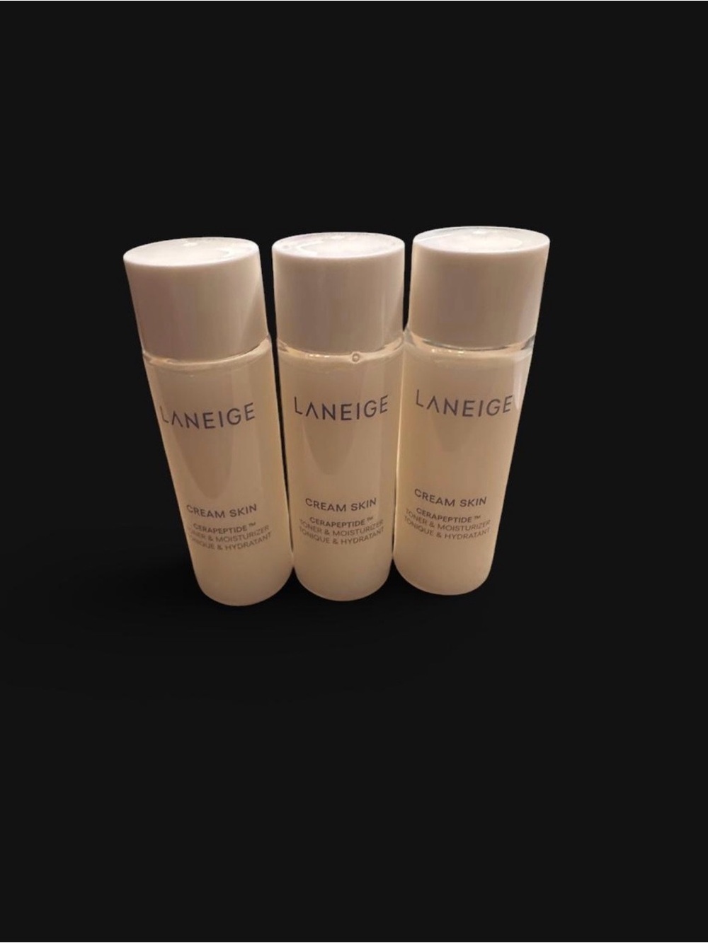Laneige Cream Skin Cerapeptide Toner & Moisturizer Mini 3 pack New